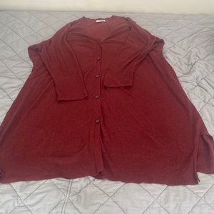 Old Navy Long Burgundy Cardigan